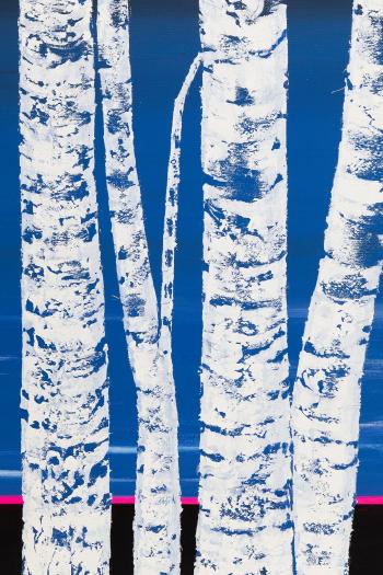 Blue Birches by 
																			Michal Mroczka