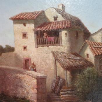 Provence cottage
 by 
																			Eugene Philippe Langronne