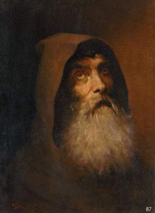 Le Moine Franciscain by 
																	Eduardo Cano de la Pena
