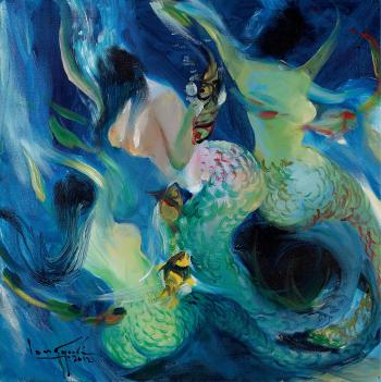 Mermaids by 
																	 U Lun Gywe
