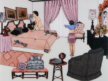 The Instant Decorator (Pink Bedroom) by 
																	Laurie Simmons