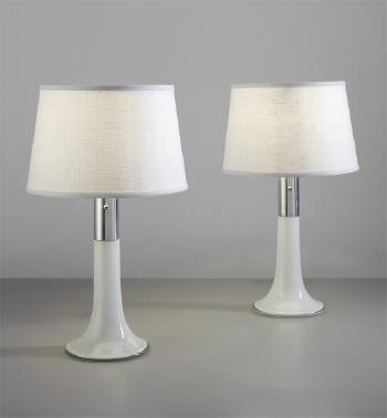 Pair of Table Lamps by 
																	 Iittala Glassworks