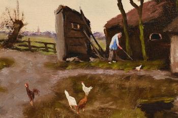 Working on the Farm by 
																			Hendrik Johannes Duiverman