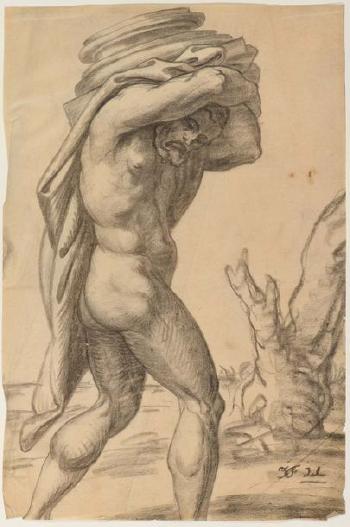 Hercule Portant Une Colonne by 
																	Jean Baptiste Frenet