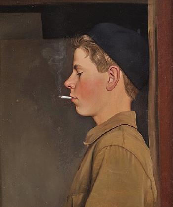 Cigarette break by 
																			Ove Zerge