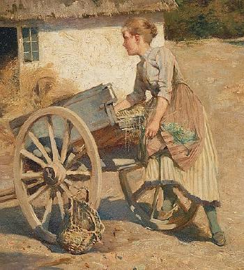 Bringing in the hay by 
																			Elisabeth Warling
