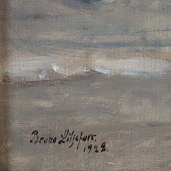 Seascape with geese by 
																			Bruno Liljefors