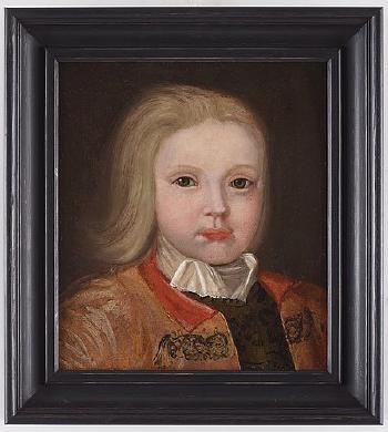 Portrait of a young boy, probably the artist's son Gabriel E. Orm (1707-1781) by 
																			Edward Orm