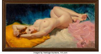 Reclining Nude by 
																			Earl Moran