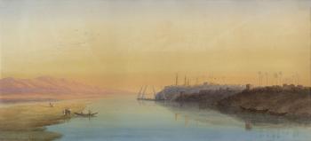 Boats On The Nile by 
																			Augustus Osborne Lamplough
