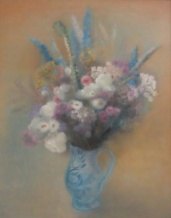 Vase fleuri by 
																	Arnaud d'Hauterives