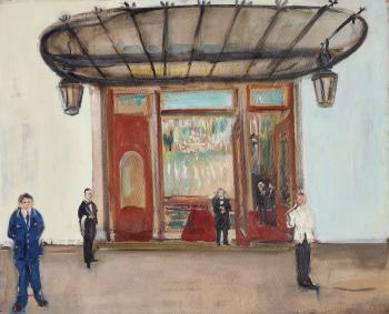 Eingang Zum Grand Hôtel In Brissago by 
																	Willy Guggenheim Varlin