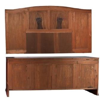 Large late Art Nouveau sideboard by 
																			August Ungethum