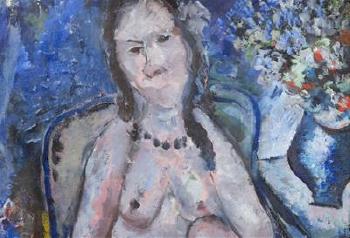 Nude In Blue by 
																			Endre Nemes