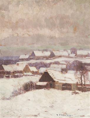 Winter In The Village by 
																	Otakar Hurka