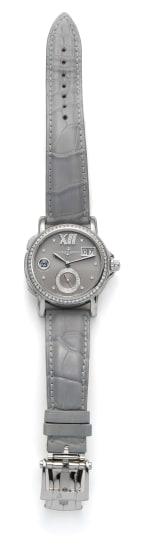 A Stainless Steel And Diamond Watch by 
																	 Ulysse Nardin