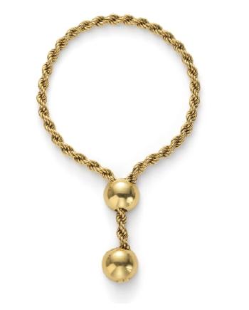 A Gold Necklace by 
																	Jacques LaCloche