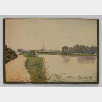 The thames at henley by 
																			Ora Coltman