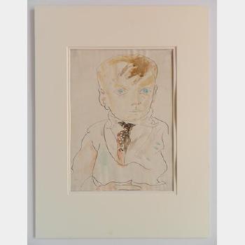 Boy in tie by 
																			William Sommer