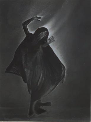 Etudes de solarisation, Danseuse by 
																			Maurice Tabard