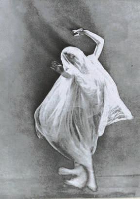 Etudes de solarisation, Danseuse by 
																			Maurice Tabard