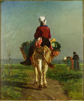 Going to Market by 
																			Constant Troyon