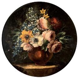 Paire De Bouquets De Fleurs Dans Un Vase. by 
																			Michele Antonio Rapous