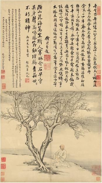 Scholar Under A Tree by 
																	 Qian Feng