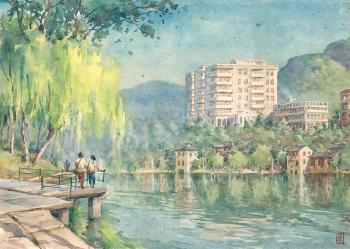 New Spot Of The West Lake. Hangzhou Hotel by 
																	 Pan Sitong