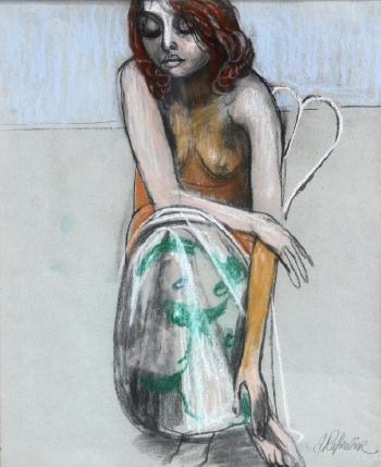 Seated Girl by 
																			Anton Refregier