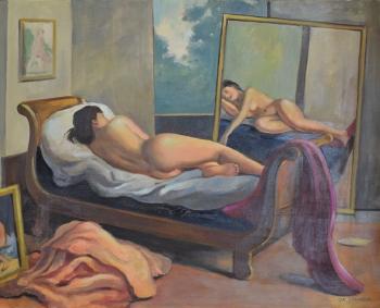 Nu au miroir by 
																	Christian Ehlinger