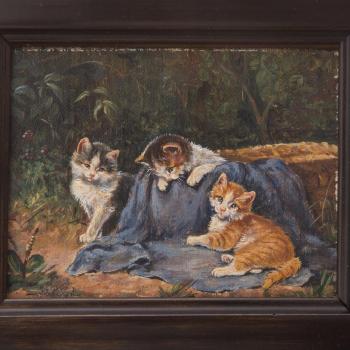Three kittens by 
																			Benedict Kogl