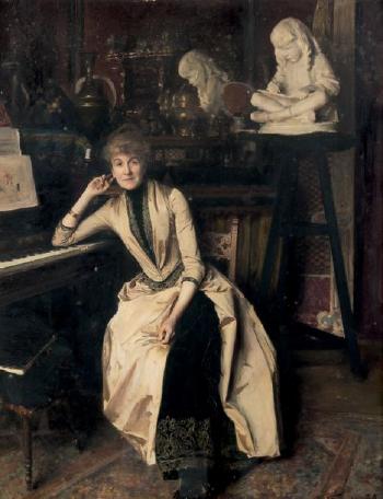 Portrait de Madame Gustave Paul by 
																	Emile Friant