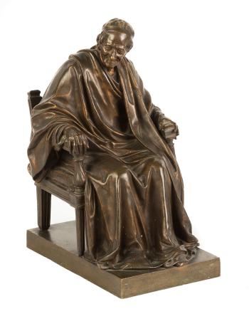 Seated Voltaire by 
																	Francois Marie Arouet Voltaire