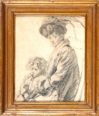 Mary Josephine Fenning And Son Seamus by 
																			Francis J O'Donohoe