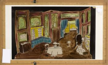 Three Set Designs For Oscar WildeS The Importance Of Being Ernest Set Design For Francis StuartS Strange Guest And One Other by 
																			Anne Yeats
