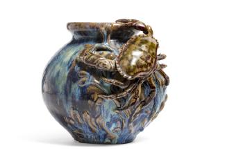 Vase de forme ovoïde à col cintré et large ouverture concave by 
																	Pierre Adrien Dalpayrat