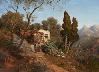 Turiner Tal near Menton by 
																	Ascan Lutteroth