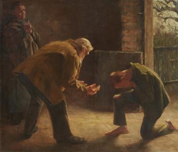 The Return of the Prodigal Son by 
																	Fritz von Uhde