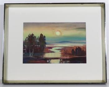 Karelische Landschaft by 
																	Eugen Jussel