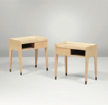 Pair of bedside tables by 
																	 Vittorio Bega