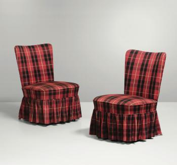 Pair of small armchairs by 
																	 Vittorio Bega