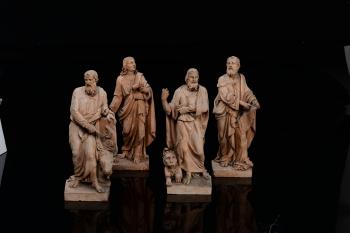 Four terracotta models by 
																			Alfonso Balzico