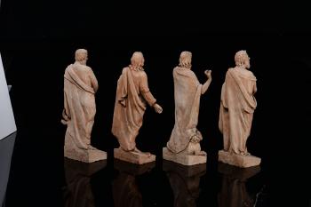Four terracotta models by 
																			Alfonso Balzico
