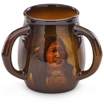 Ogallala American Indian portrait mug by 
																			Harriet Wilcox