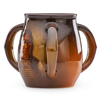 Ogallala American Indian portrait mug by 
																			Harriet Wilcox