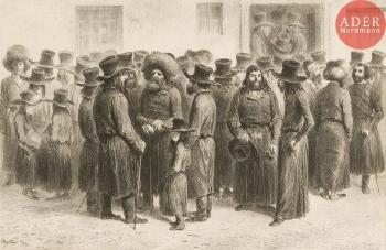 Négociants Et Marchands Israélites à odessa, Le 7 Août 1837 by 
																	Auguste-Marie Raffet