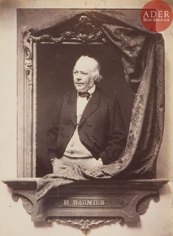 Honoré Daumier (1); Auguste Préault (2); Hippolyte Lazerges (3) by 
																	Adolphe Dallemagne