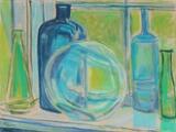 Still life with bottles by 
																			Christine Swane