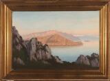 Landscape from Italy with mountains and view over the sea by 
																			Eiler Rasmussen Eilersen